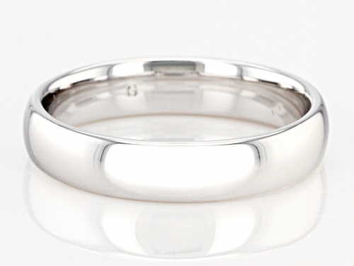 Moda Al Massimo® Rhodium Over Bronze Comfort Fit 4MM Band Ring - Size 7