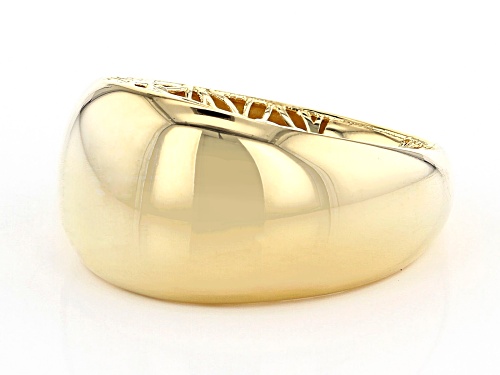Moda Al Massimo™ 18K Yellow Gold Over Bronze Polished Dome Ring - Size 11