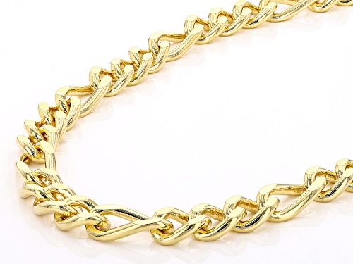 Moda Al Massimo™ 18K Yellow Gold Over Bronze Figaro Chain - Size 20
