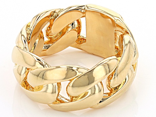 Moda Al Massimo® 18k Yellow Gold Over Bronze Mariner Link Ring - Size 10