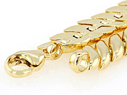 Moda Al Massimo® 18k Yellow Gold Over Bronze San Marco Link Bracelet - Size 8