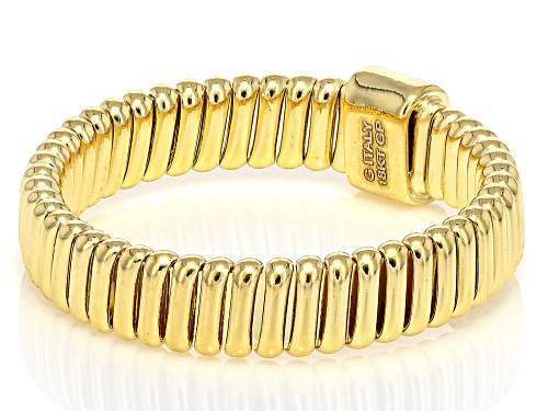 Moda Al Massimo™ 18k Yellow Gold Over Bronze Tubogas Ring. Made in Italy. - Size 12