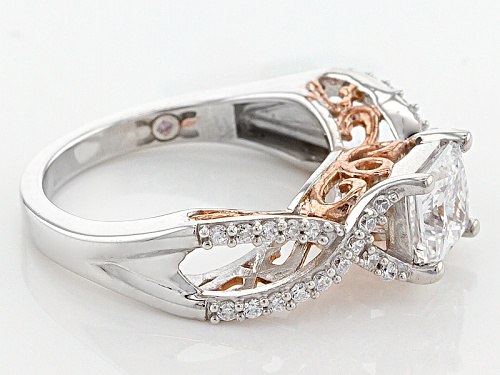 Michael O' Connor For Bella Luce®2.56ctw Diamond Simulant Rhodium Over Sterling & Eterno™Ring - Size 7