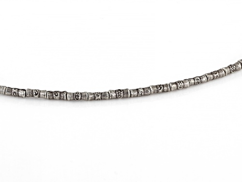 Artisan Collection Of Morocco™ Stainless Steel With Sterling Silver Beads Wire Collar - Size 18