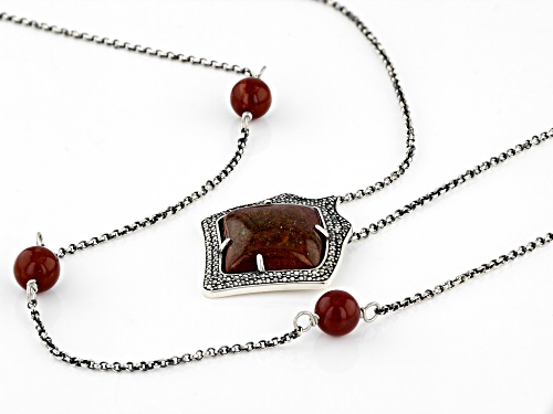 Artisan Collection of Morocco™ Moroccan Jasper Sterling Silver Layered Necklace - Size 18