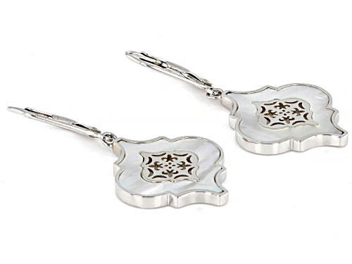 Artisan Collection Of Morocco™ Free-Form White Mother-Of-Pearl Sterling Silver Earrings
