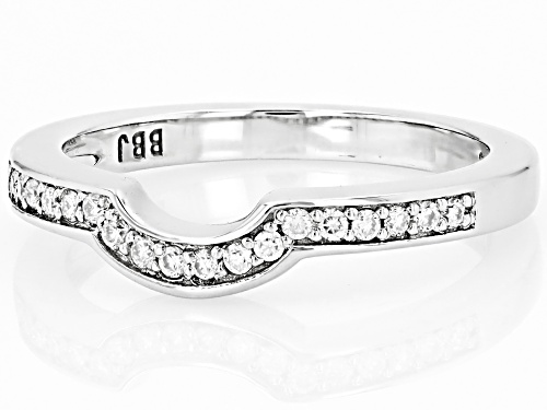 MOISSANITE FIRE® .18CTW DEW PLATINEVE® BAND RING - Size 9