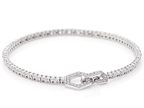 MOISSANITE FIRE® 2.83CTW DEW ROUND BRILLIANT PLATINEVE® TENNIS BRACELET - Size 8