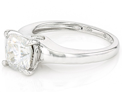 MOISSANITE FIRE® 2.26CTW DEW CUSHION CUT PLATINEVE® RING - Size 7