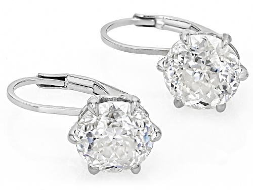 MOISSANITE FIRE® 4.80CTW DEW   PLATINEVE® EARRINGS