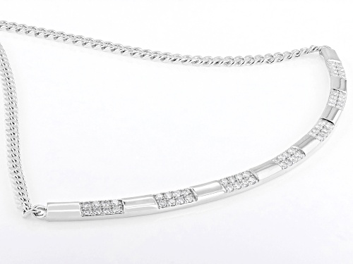 MOISSANITE FIRE® 1.68TW DEW ROUND BRILLIANT PLATINEVE® NECKLACE - Size 18
