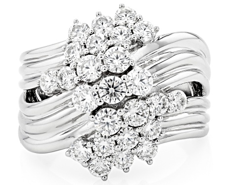 MOISSANITE FIRE® 1.78CTW DEW ROUND BRILLIANT PLATINEVE® RING - Size 6