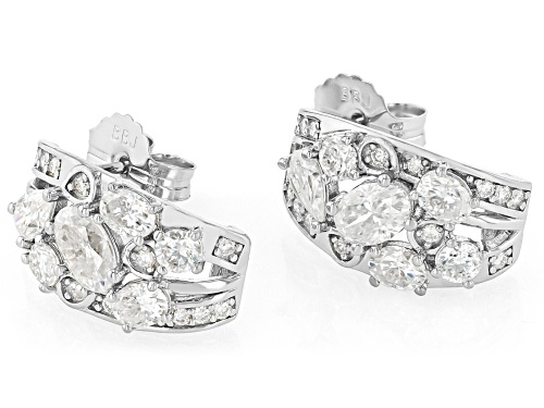 MOISSANITE FIRE® 2.84CTW DEW PLATINEVE®  SCATTER DESIGN EARRINGS