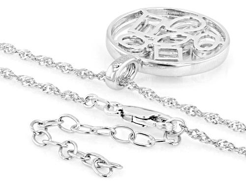 MOISSANITE FIRE® 2.17CTW DEW MULTI STONE SHAPE PLATINEVE® CIRCLE PENDANT AND CHAIN