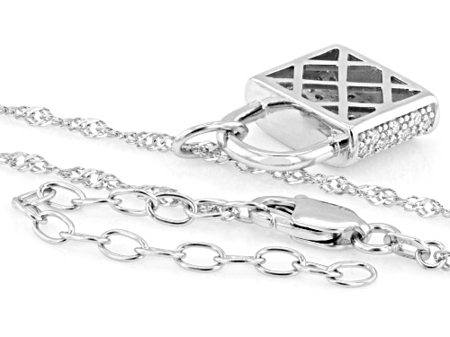MOISSANITE FIRE® 0.80CTW DEW ROUND BRILLIANT PLATINEVE® PENDANT AND CHAIN