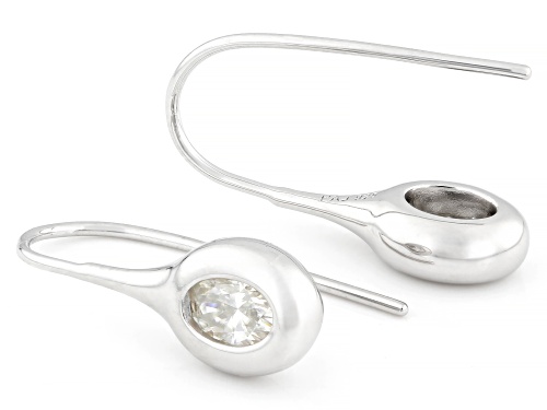MOISSANITE FIRE® 1.00CTW DEW OVAL PLATINEVE® EARRINGS