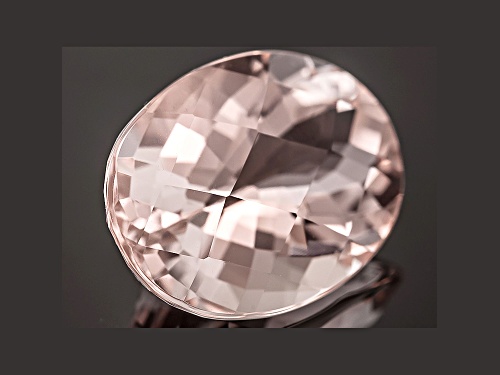Cor-De-Rosa Morganite™ Min 6.78ct 15x10.76mm Oval Checkerboard Cut