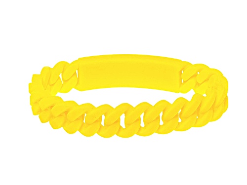 Marc By Marc Jacobs Safety Yellow Standard Supply Braided Silicone Rubber Bracelet