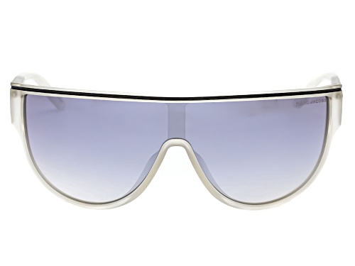 Marc Jacobs Mirrored Silver Shield Sport Sunglasses