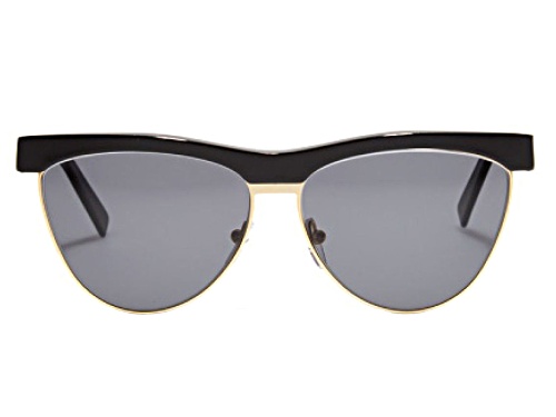 Bob Sdrunk-Lizzie-01 Black / Gold Grey Solid Sunglasses