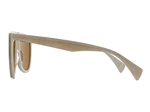 Yohji Yamamoto White / Brown Sunglasses