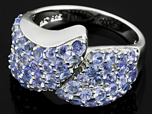 2.30ctw Round Tanzanite Sterling Silver Ring - Size 7