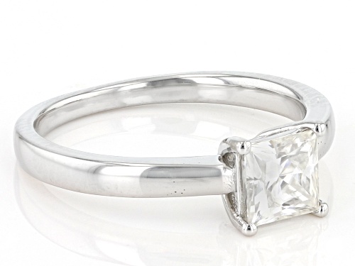 MOISSANITE FIRE(R) .90CT DEW PRINCESS CUT PLATINEVE(R) SOLITAIRE RING - Size 8