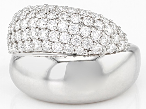 MOISSANITE FIRE(R) 2.09CTW DEW ROUND PLATINEVE(R) RING - Size 6