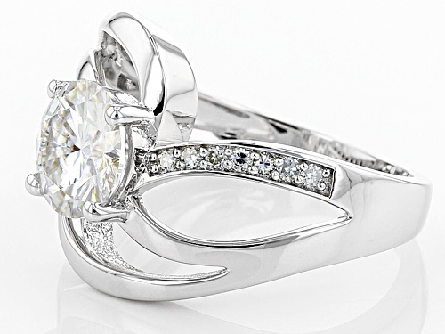 Moissanite Fire® 2.04ctw Diamond Equivalent Weight Round Platineve™ Ring - Size 7