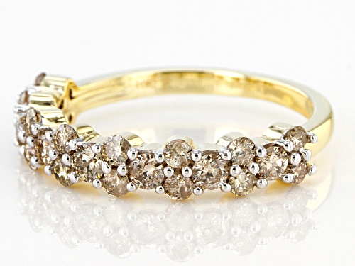 1.00ctw Round Candlelight Diamonds™ 10k Yellow Gold Band Ring - Size 6