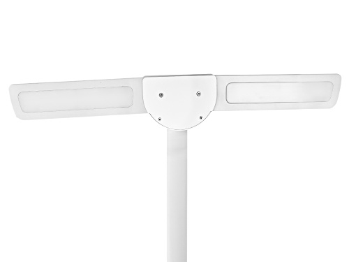 Ottlite LED Floor Lamp with USB Charging Station in White