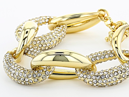 Off Park ® Collection, Gold Tone Pave Crystal Link Bracelet