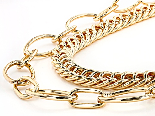 Off Park ® Collection, Gold Tone Double Strand Chain Necklace