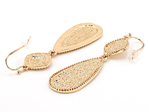 Off Park ® Collection, Gold, Silver, Rose Tone Glitter Set of 3 Dangle Earrings