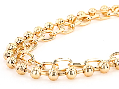 Off Park ® Collection, Gold Tone Two Strand Statement Necklace