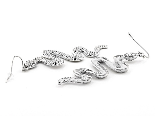 Off Park ® Collection, Silver Tone Snake Earrings