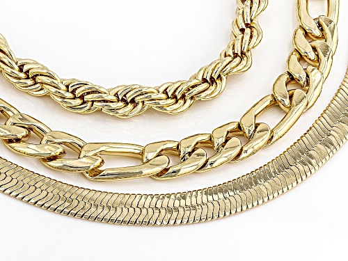 Off Park ® Collection, Gold Tone Set of 3 Chain Bracelets