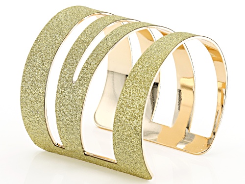 Off Park® Collection, Gold Tone Shimmer Cuff and Earring Set