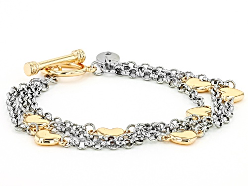 Off Park ® Collection, Two Tone Set of 2 Multi-Row Bracelets