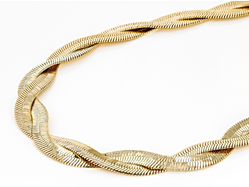 Off Park® Collection, Crystal Gold Tone Herringbone Necklace