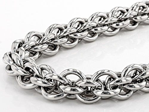 Off Park® Collection, Silver Tone Chunky Interlocked 15