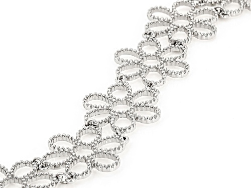 Off Park® Collection, Silver Tone Floral Bracelet