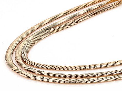 Off Park® Collection, Gold Tone 3-Strand Necklace