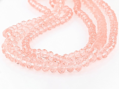 Off Park® Collection, Pink Beaded Crystal Gold Tone Multi-Strand Necklace