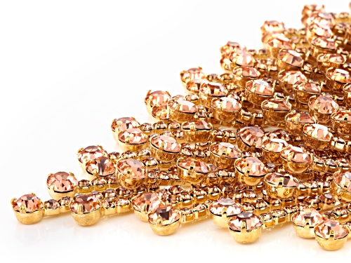 Off Park ® Collection Peach Crystal Gold Tone Statement Necklace