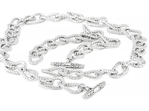 Off Park® Collection, Crystal Silver Tone Link Necklace & Bracelet Set
