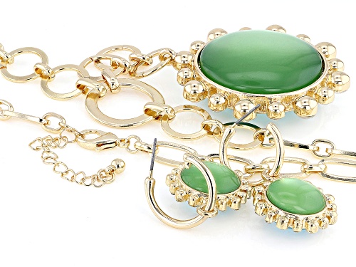 Off Park® Collection, Crystal & Acrylic Gold Tone Reversible 18