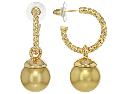 Off Park® Collection, 15.5mm Multi-Color Pearl Simulant Tri-Tone Set of 3 Dangle Earrings