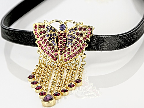 Off Park ® Collection Multicolor Crystal Butterfly Choker