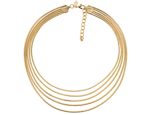 Off Park ® Collection Gold Tone Five Row Necklace